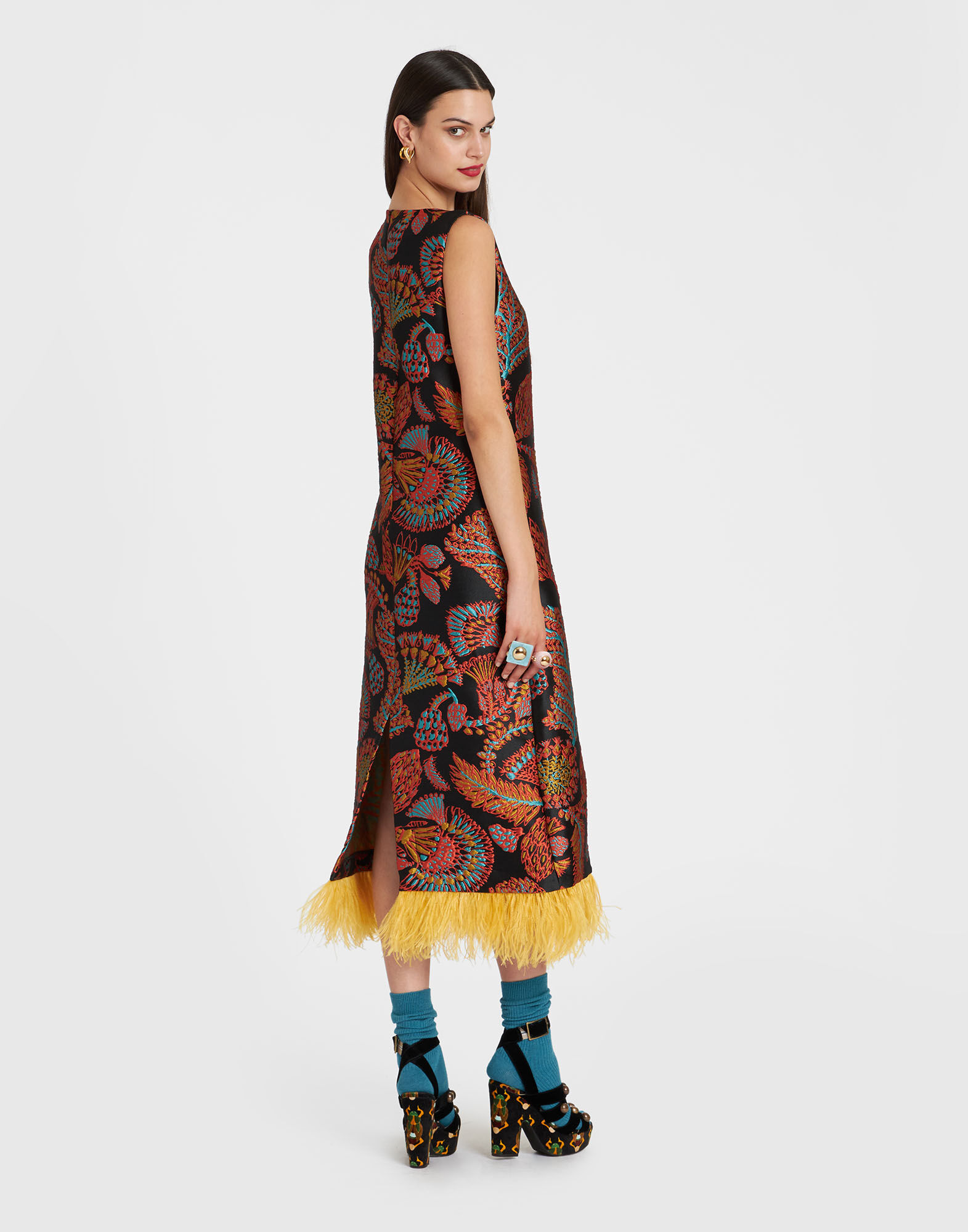 La DoubleJ Column Dress Sicomore Black DRE0549JCQ053SIC02BL01