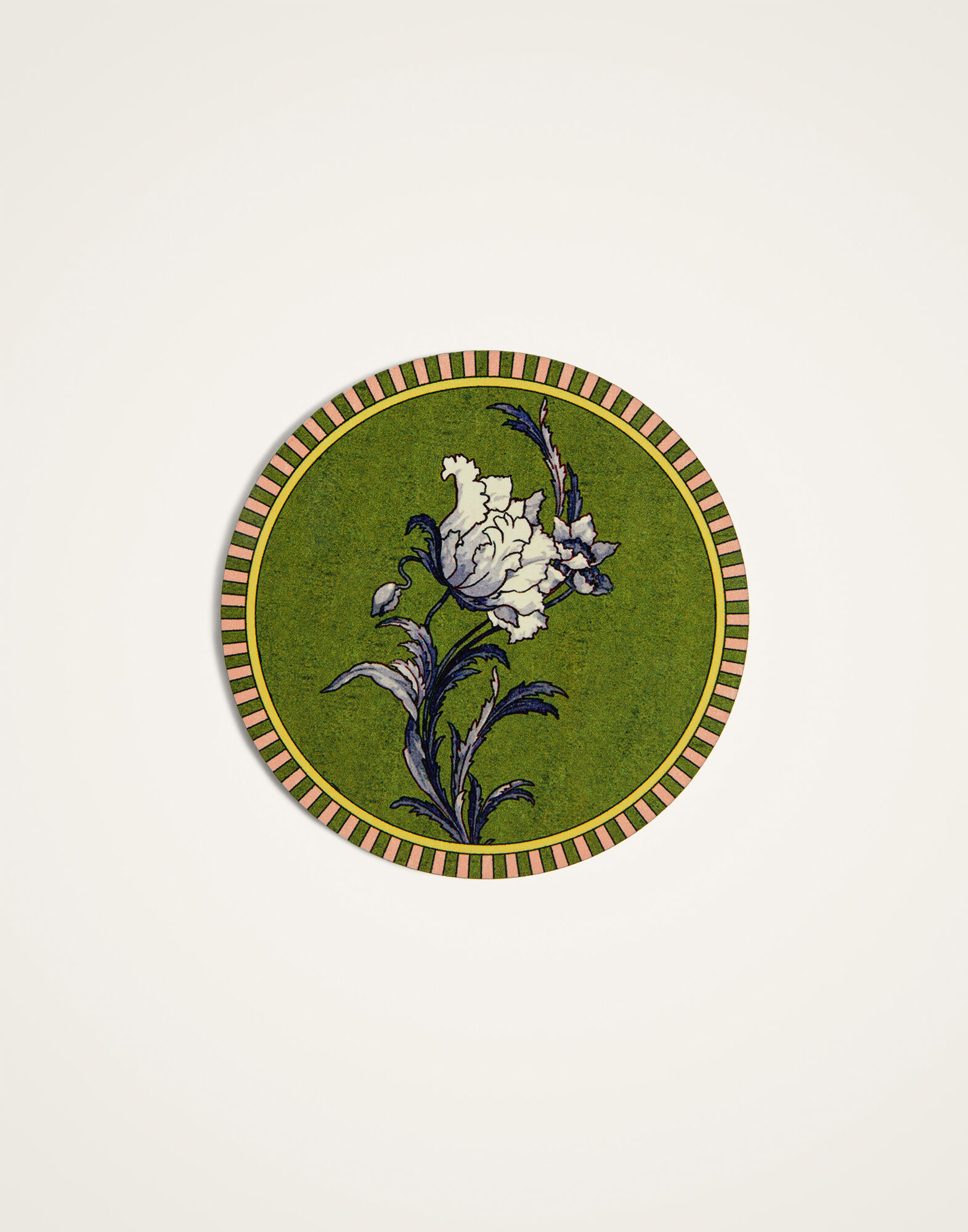 La DoubleJ Disk Coasters Set Of 4 Nymph Bloom  Multicolor CST0009CRK001NYB01MU03