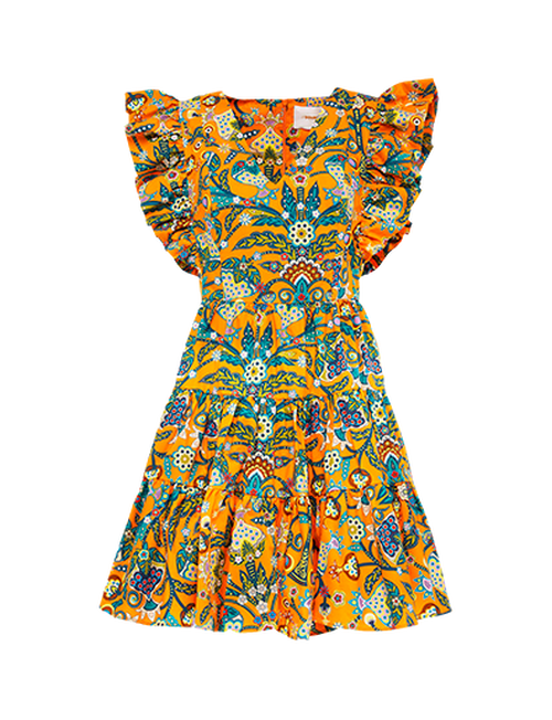 LaDoubleJ Honeybun Dress Tree Of Life Arancio DRE0240COT001TFL0002