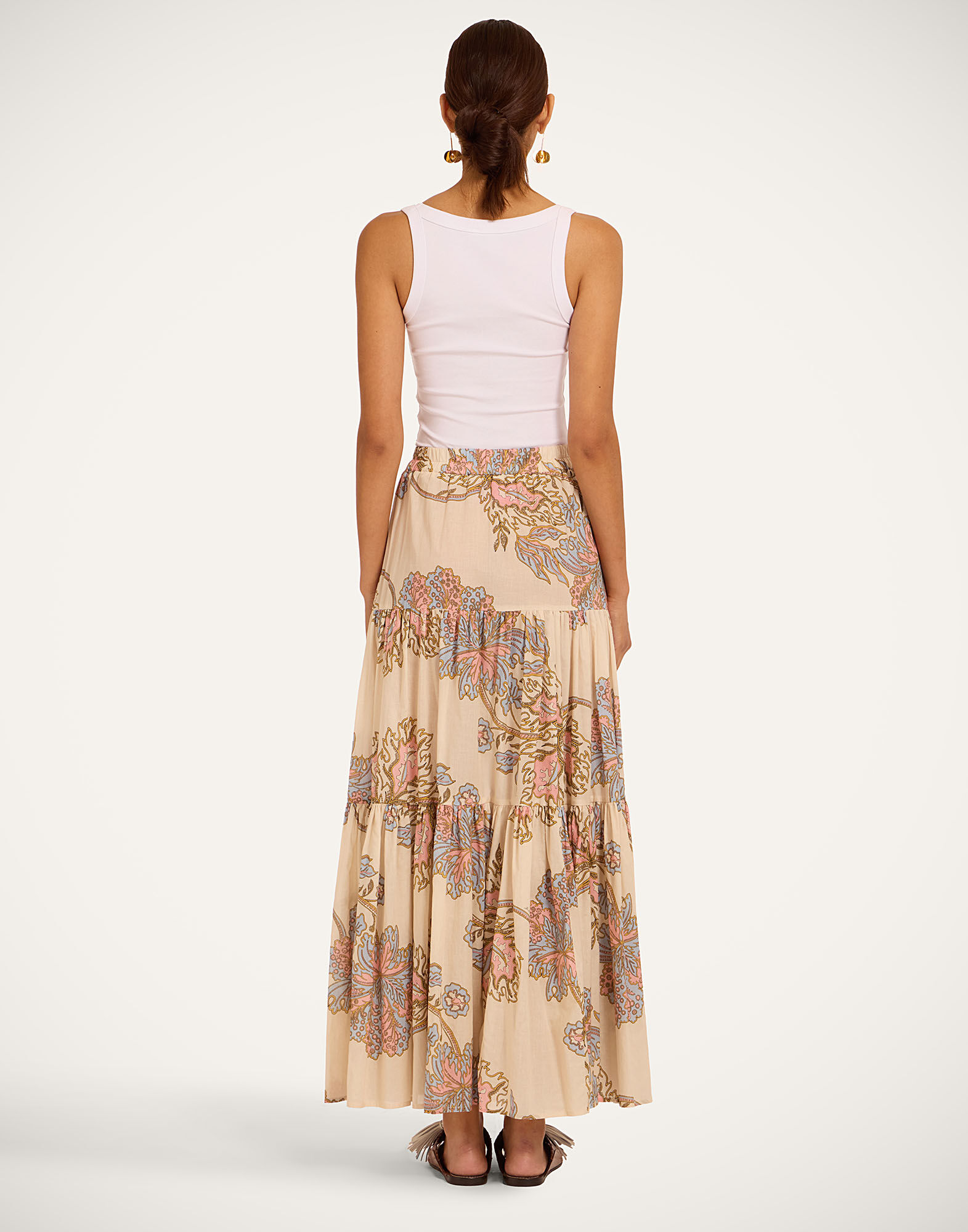 La DoubleJ Big Skirt Swathe Ivory SKI0001COT088SWA01WH04