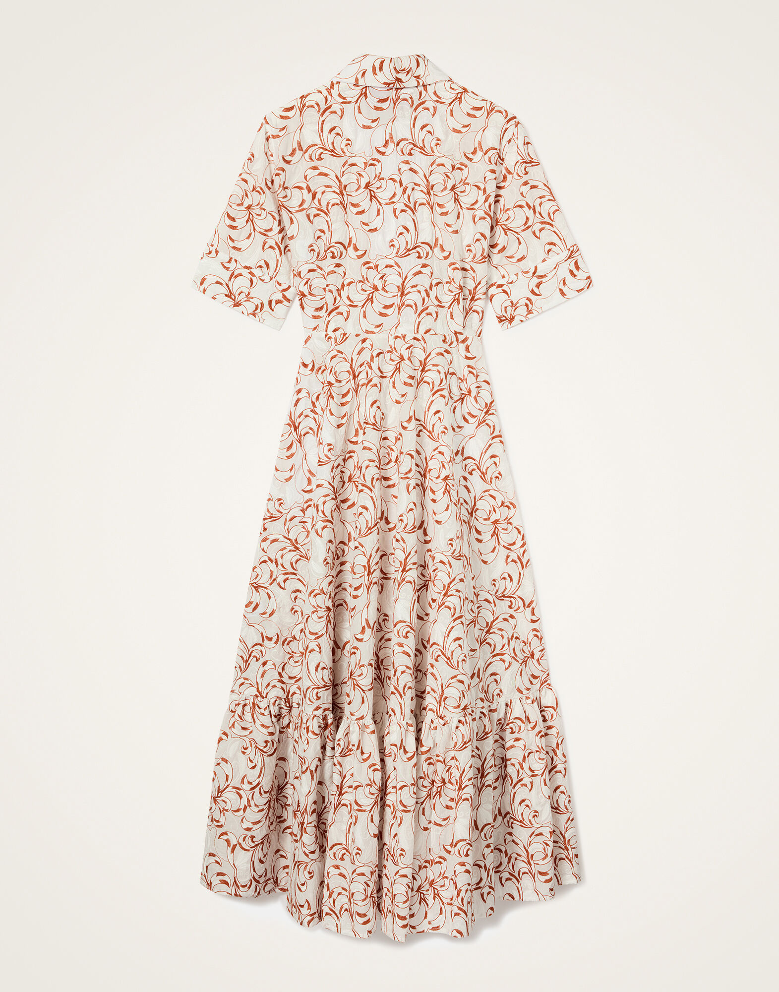 La DoubleJ San Pietro Dress Fern White DRE0900COT076FRN01WH01