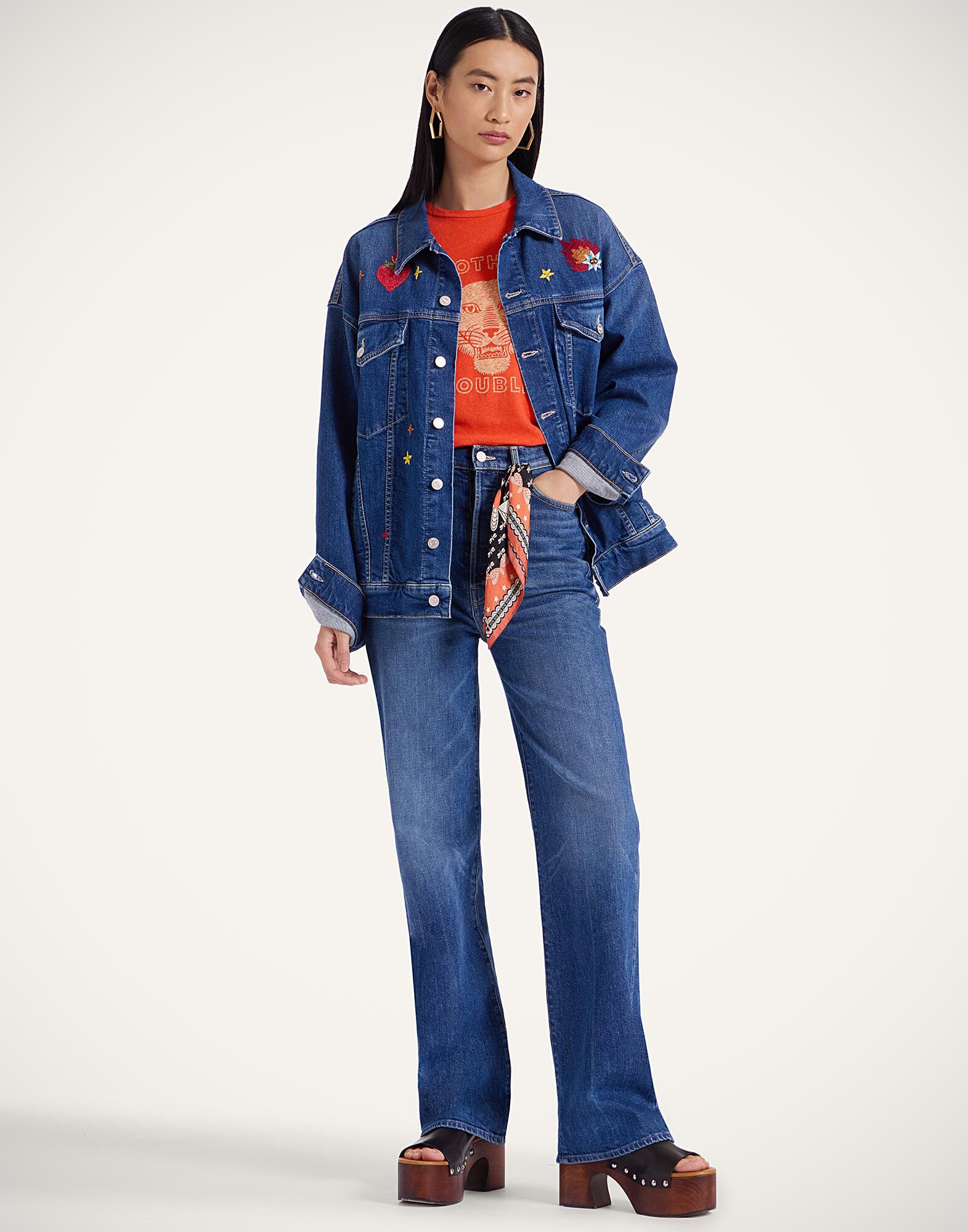 La DoubleJ The Drop It Drifter Jacket Always On Top Blue JAC0138DEN011ALW01BU03