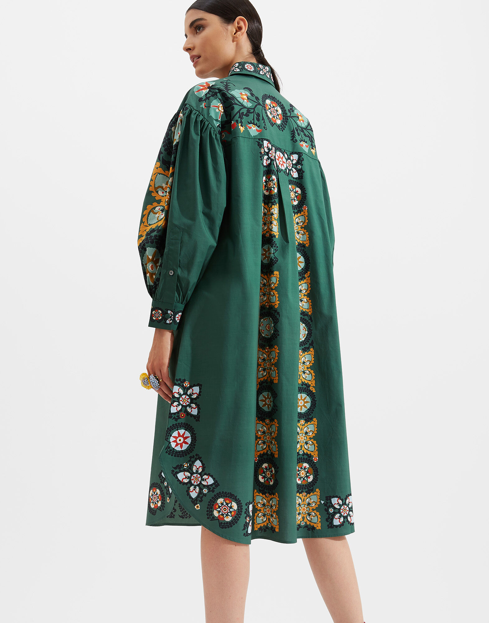 La DoubleJ Big Shirt Dress Suzany Plac&eacute;e DRE0280COT015SUZ0004