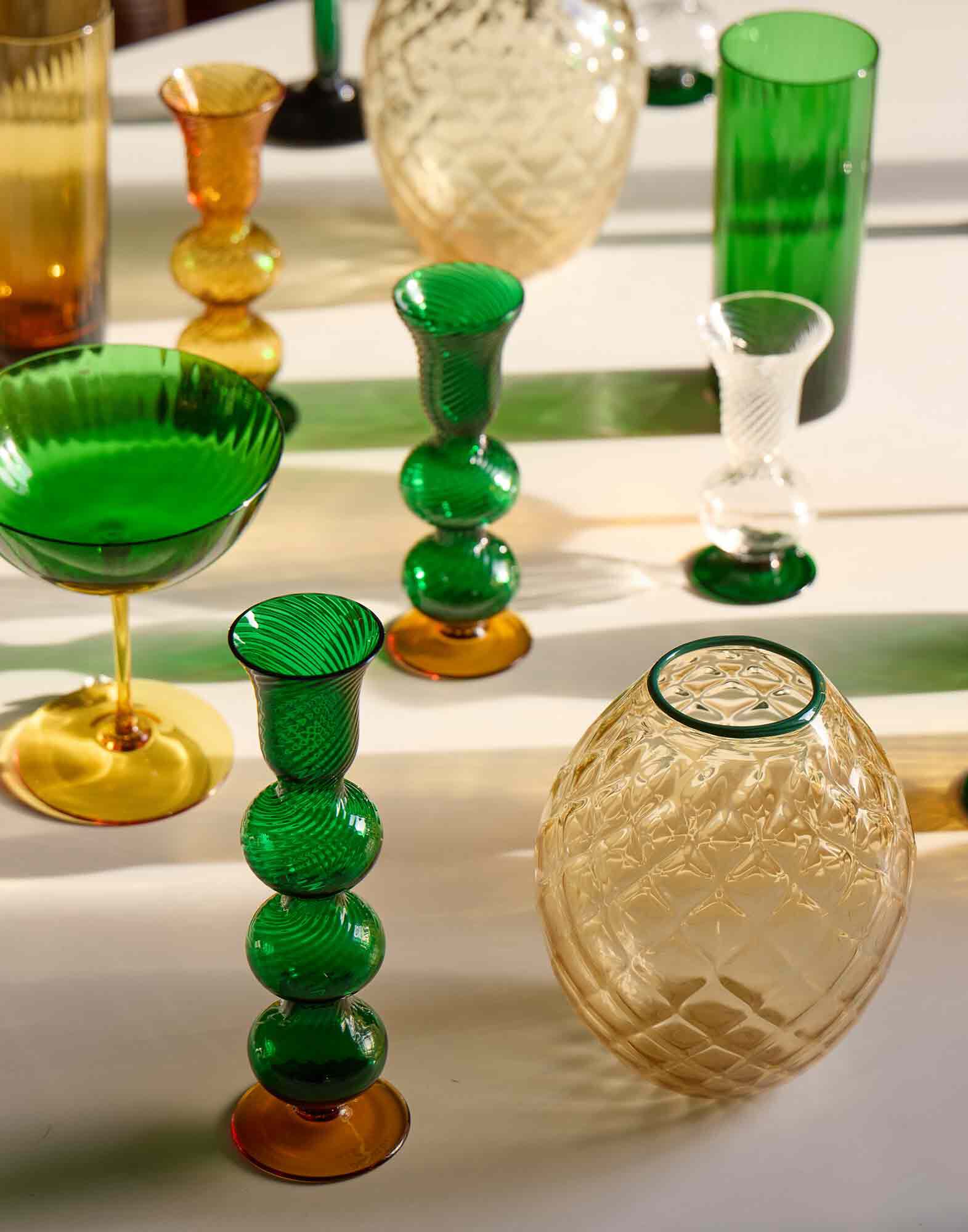 La DoubleJ Bubble Candle Stick Solid Green OTC0002MUR001SOLIDGR02