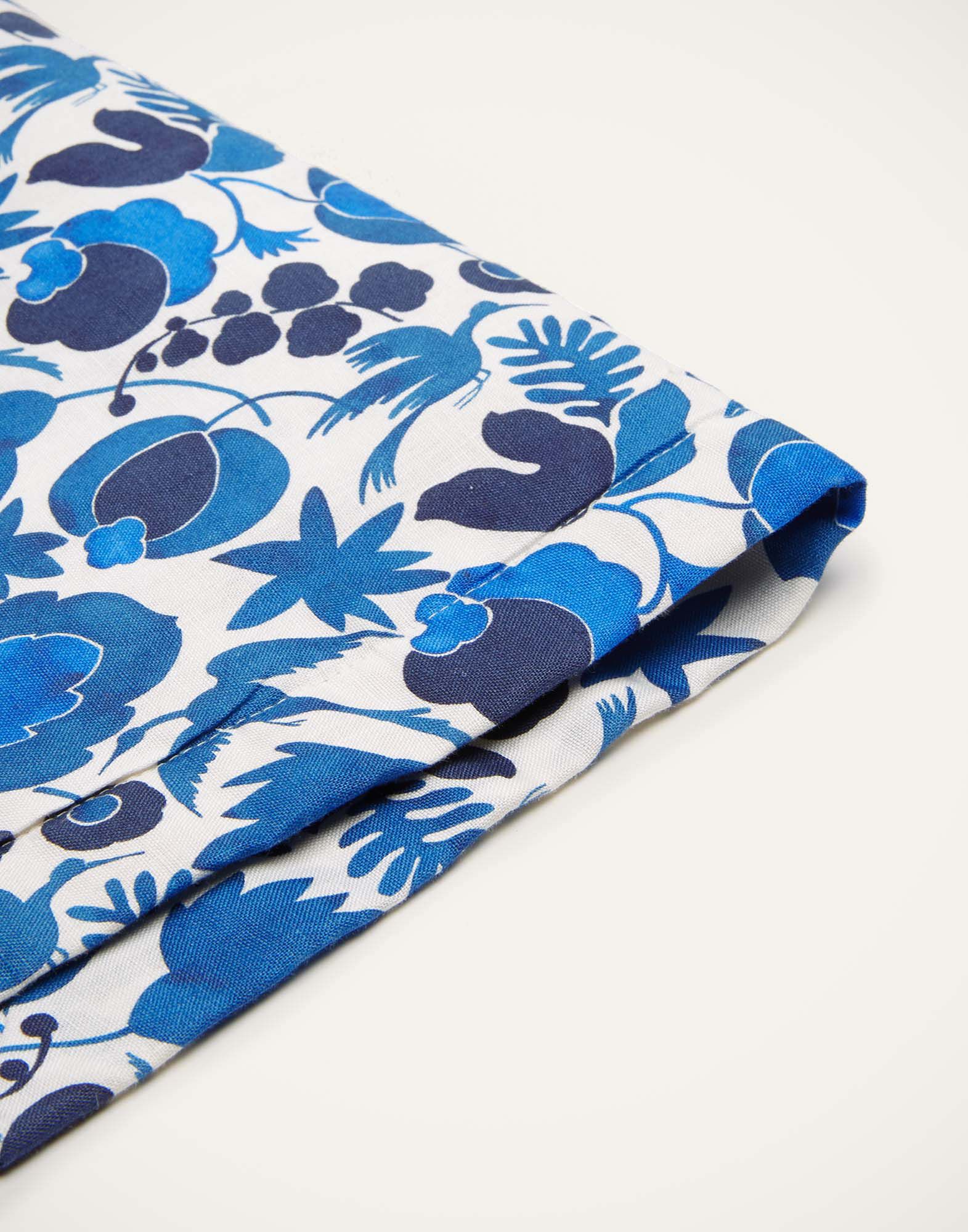 La DoubleJ Placemat Set Of 2 Wildbird Blu Small TBM0001LIN001CER0009