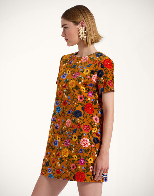 La DoubleJ Mini Swing Dress Botticelli Rust DRE0658VEL001CEL01OR04