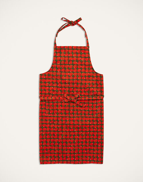 La DoubleJ Apron Cherries Verde APR0001COT018CHY0004