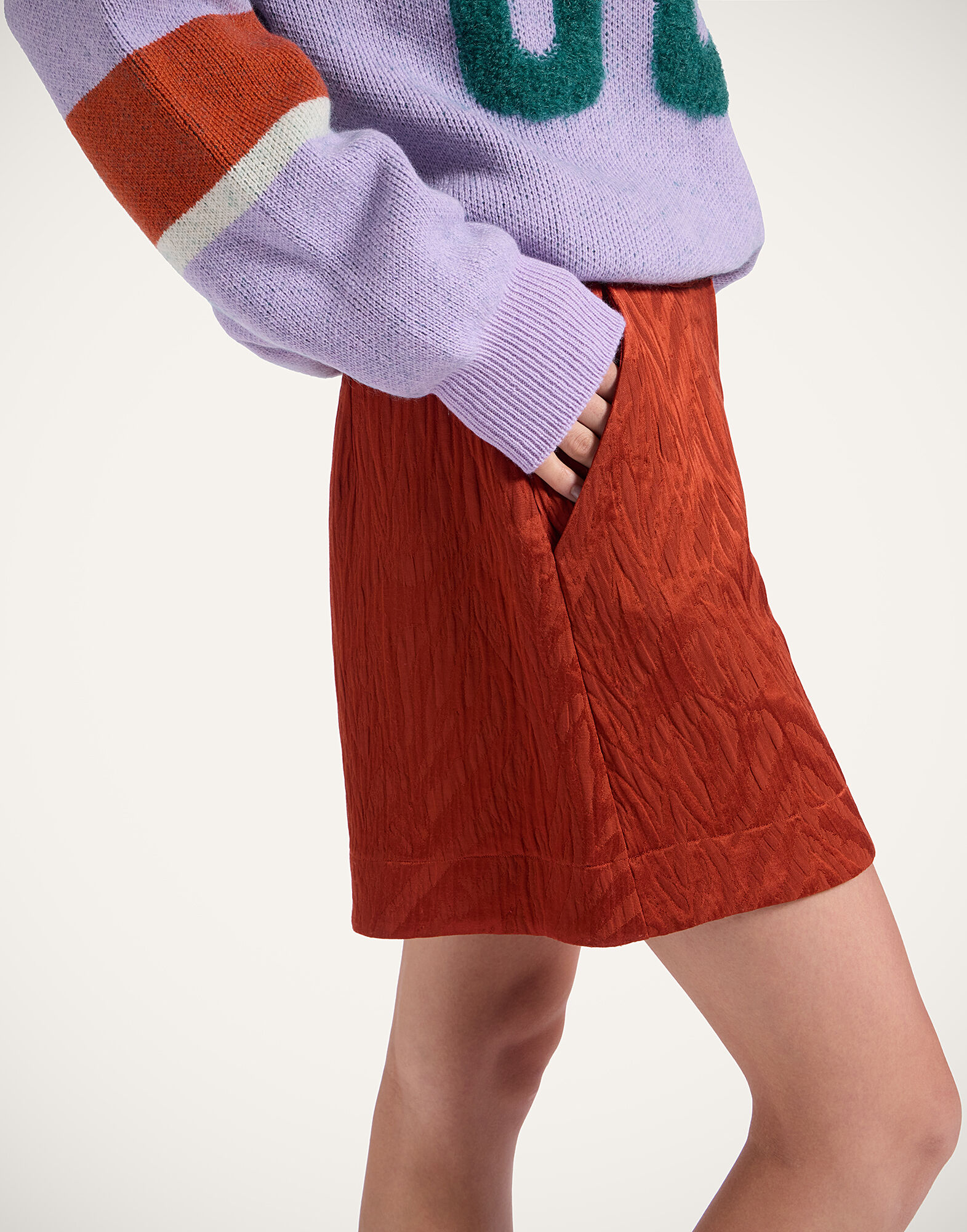 La DoubleJ Good Butt Shorts Animalier Rust TRO0010JCQ118ANI02OR04