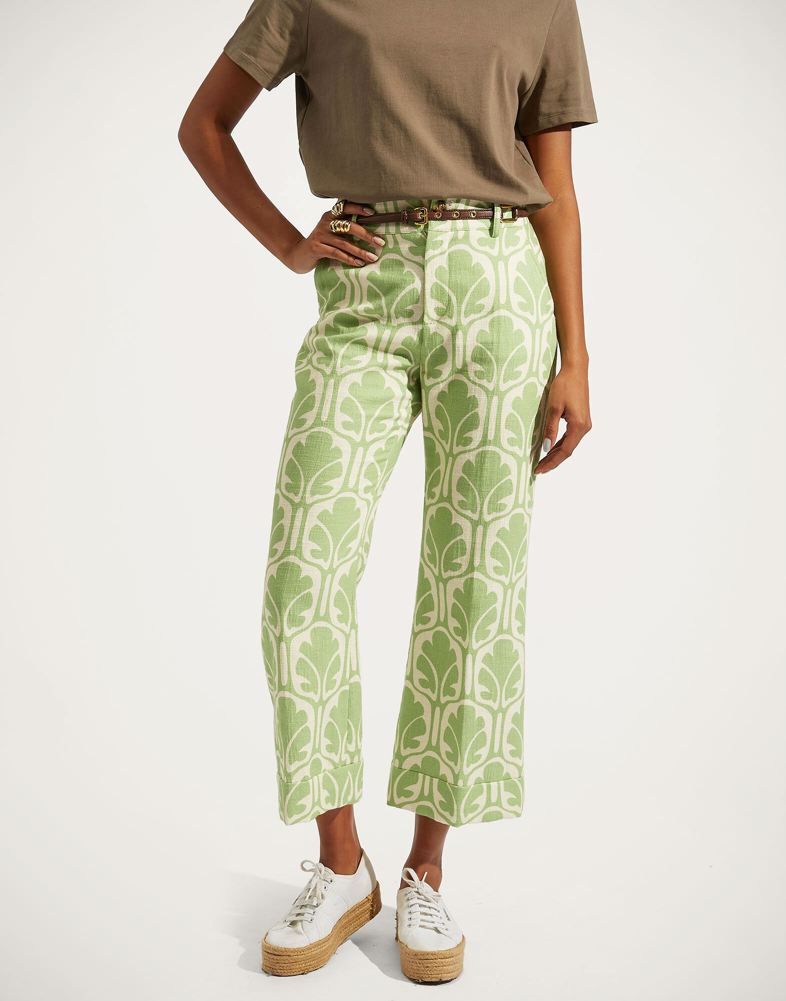 La DoubleJ Hendrix Pants Grove TRO0014COT005GRV01GR05