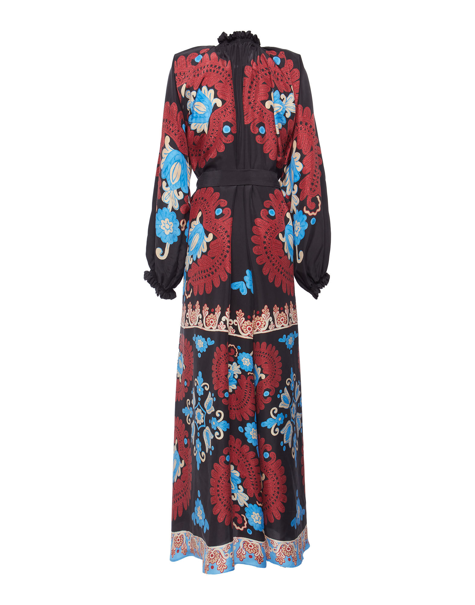 La DoubleJ Cerere Dress Folky Hearts Black Plac&eacute;e DRE0399SIL009FLH0005