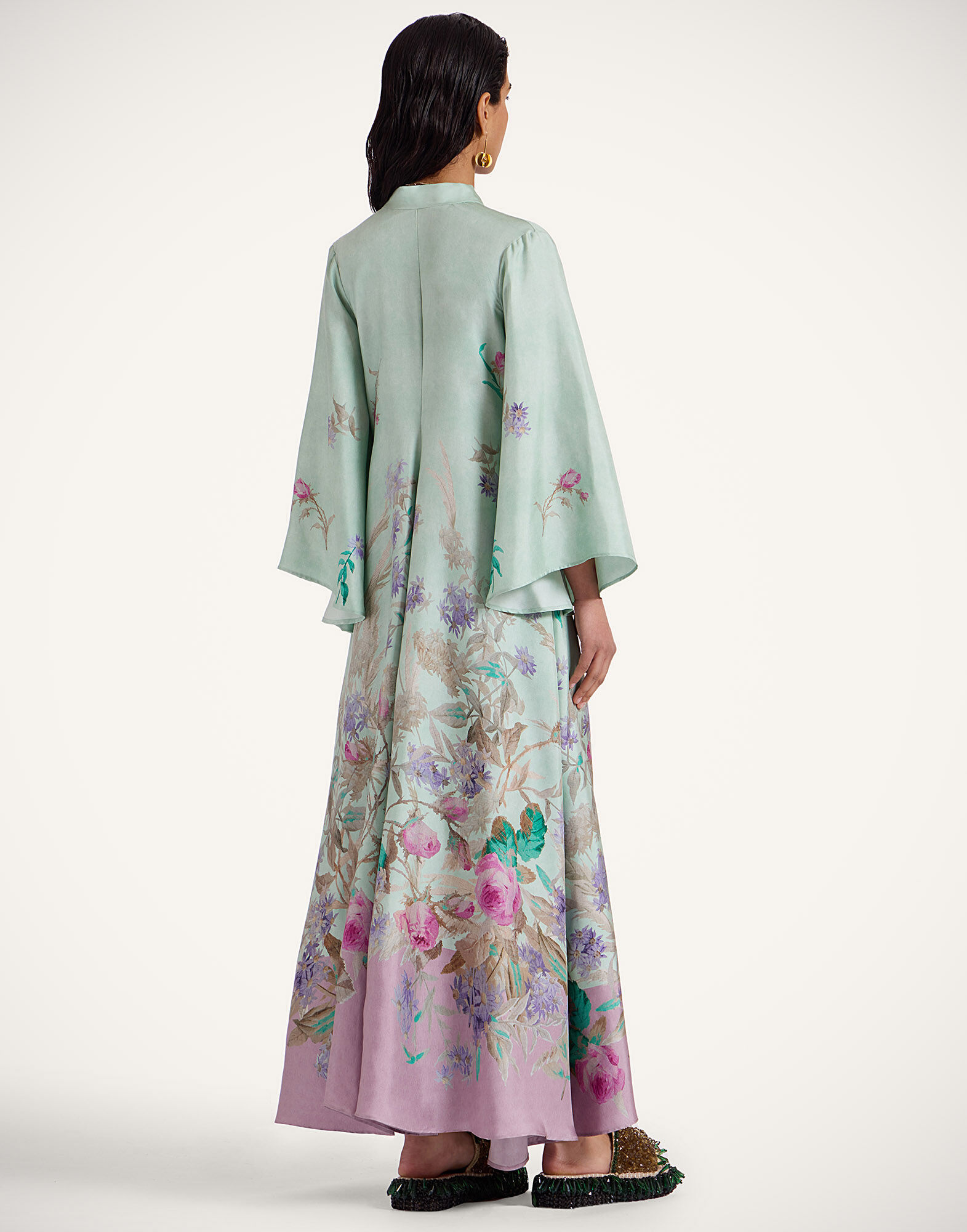 La DoubleJ Magnifico Dress Heath Plac&eacute;e Mint DRE0232SIL001HEA03GR11