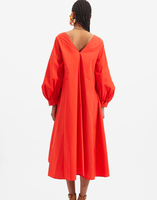 La DoubleJ Bali Dress Solid Red DRE0279COT001RED0003