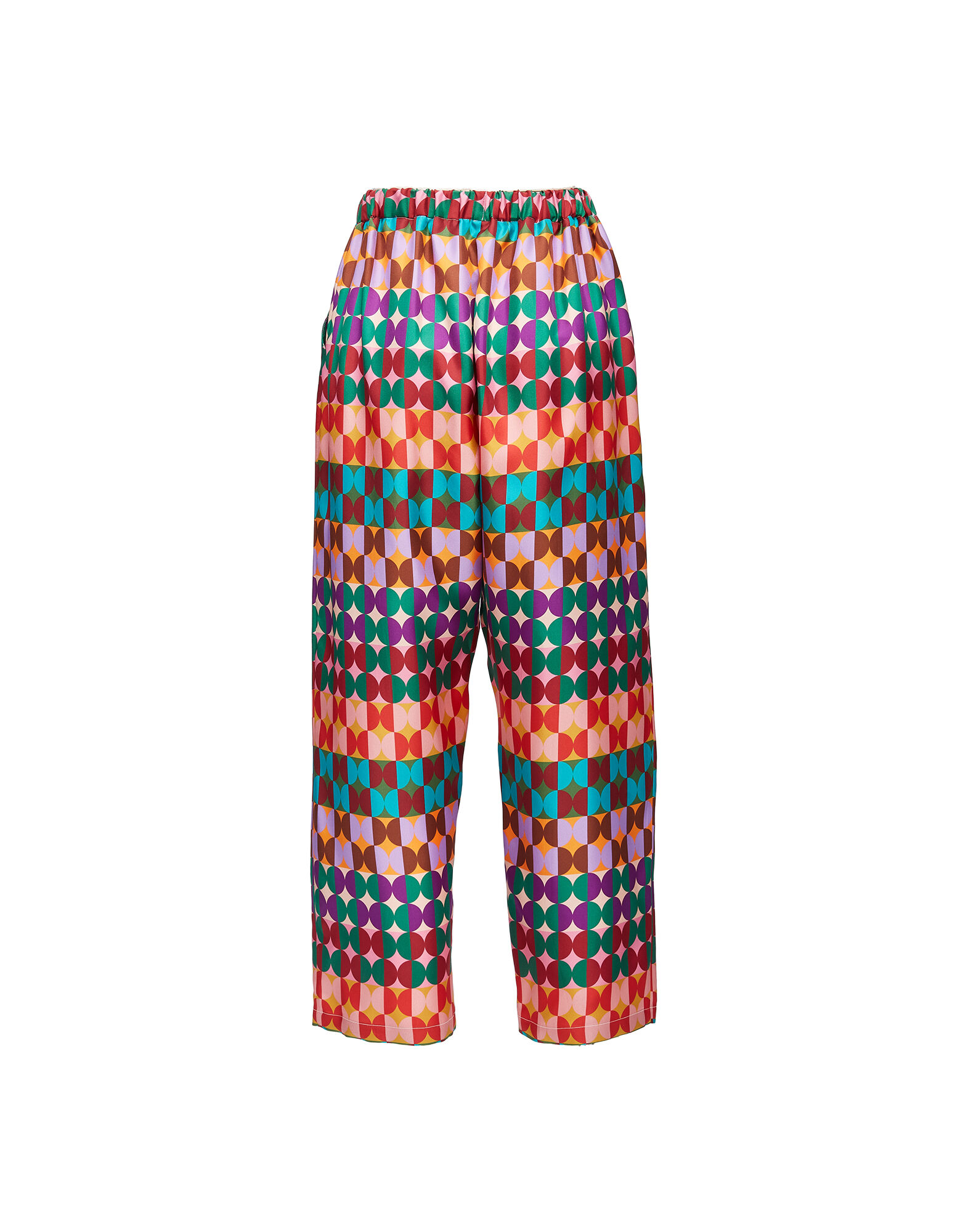 La DoubleJ Drawstrings Pants Mezzaluna Rainbow TRO0053SIL001MEZ0005