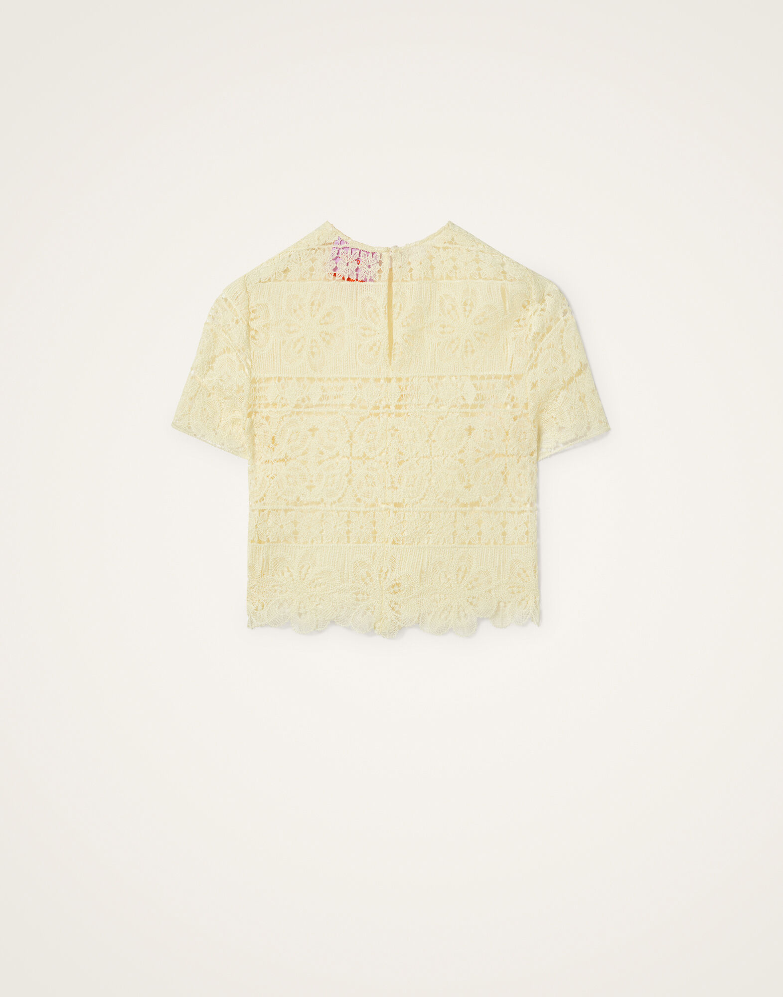 La DoubleJ Aria Tee Caper Light Yellow TOP0125EMB104CEP03YE01