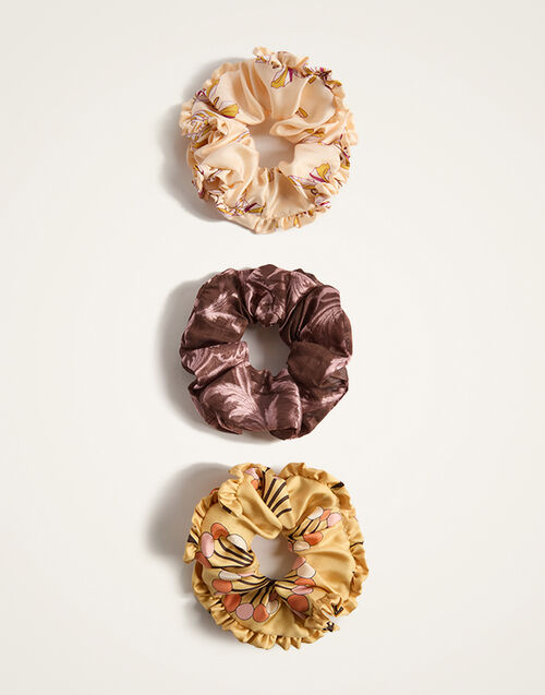 La DoubleJ Scrunchie Set Mixed Prints SCS0001MIX002MIX13MU30