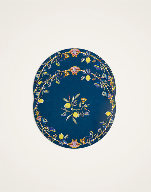 La DoubleJ Disk Placemats Set of 2 Borboni Blue PMT0032CRK001BRN01BU03