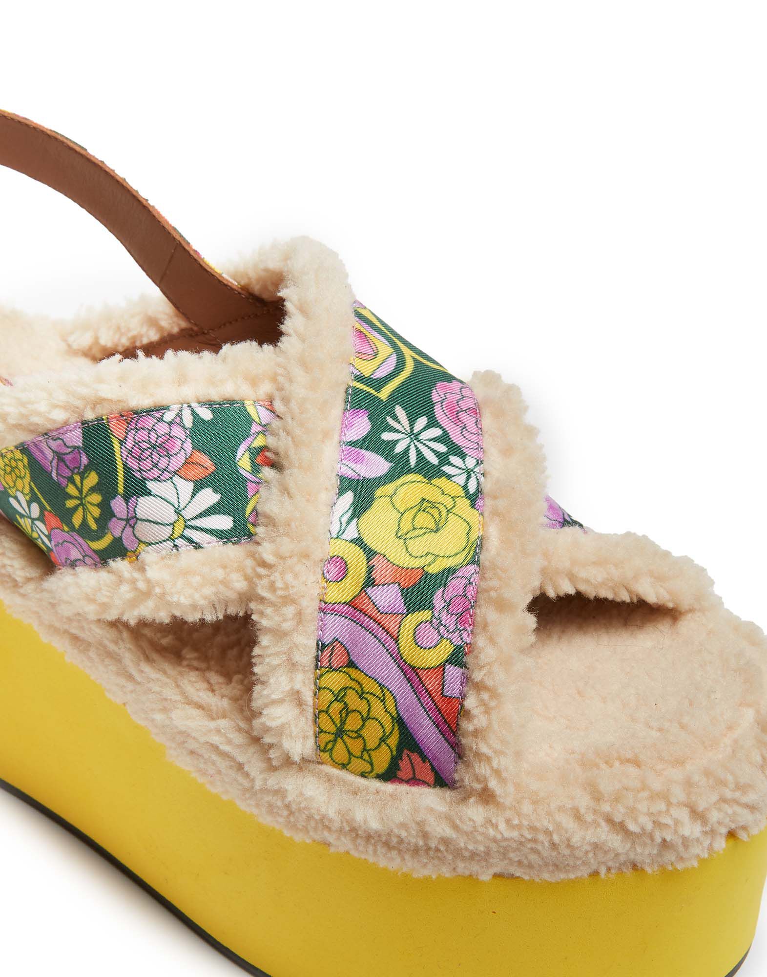 La DoubleJ Shearling Platforms Tripping SHO0029FOD001TRG0001