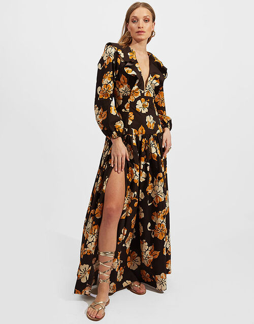 La DoubleJ Abito Della Vita Dress Hibiscus DRE0343COT001HIB0001