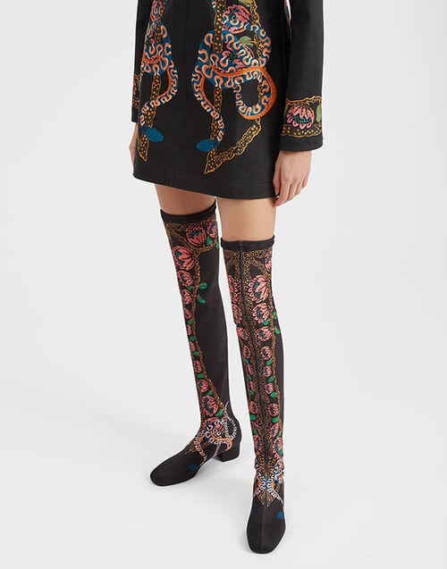 La DoubleJ Stretch Boots Eve Black SHO0108LYC005EEC01BL01