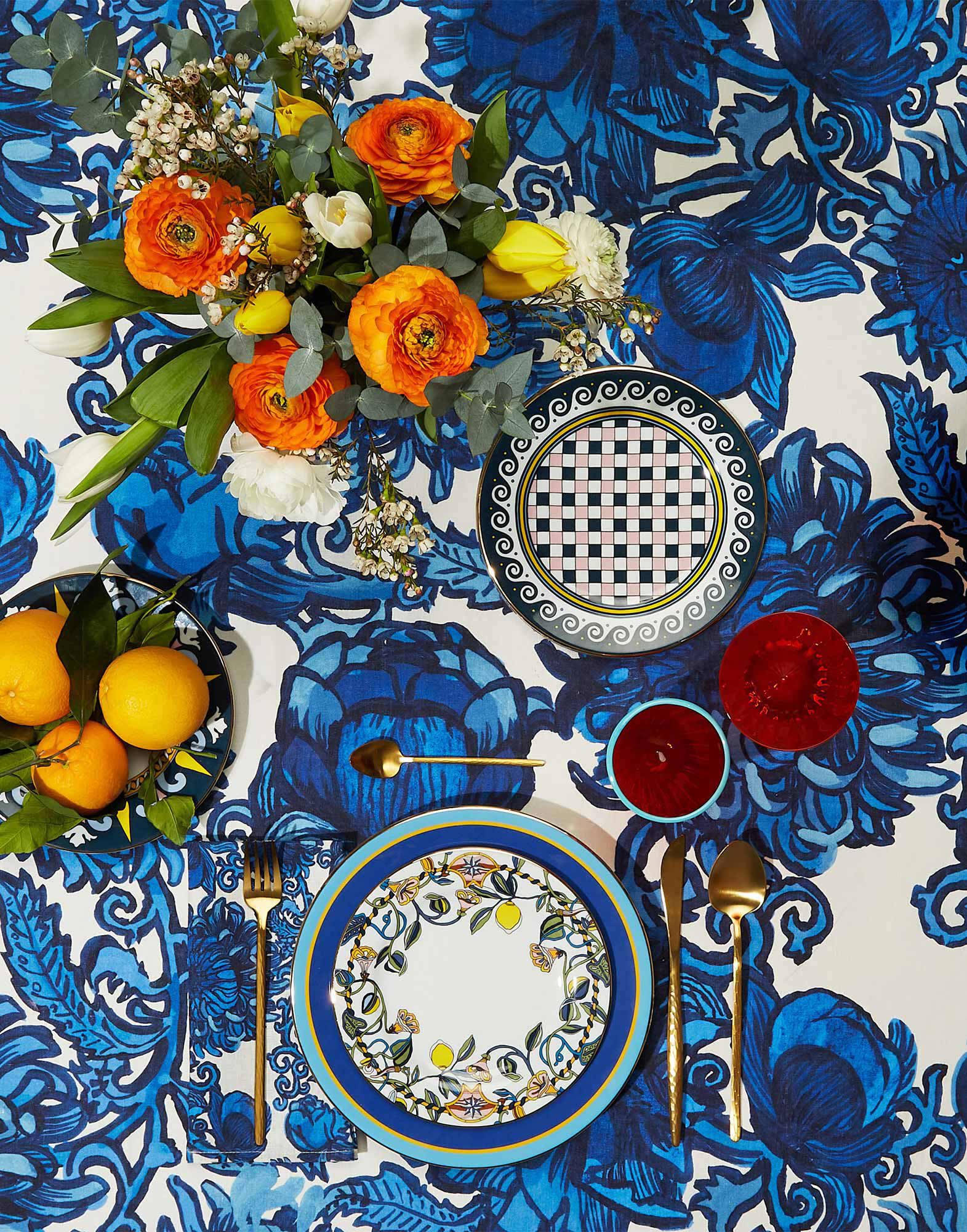 La DoubleJ Large Napkins Set Of 2 Anemone Small NAP0006LIN001ANE0007