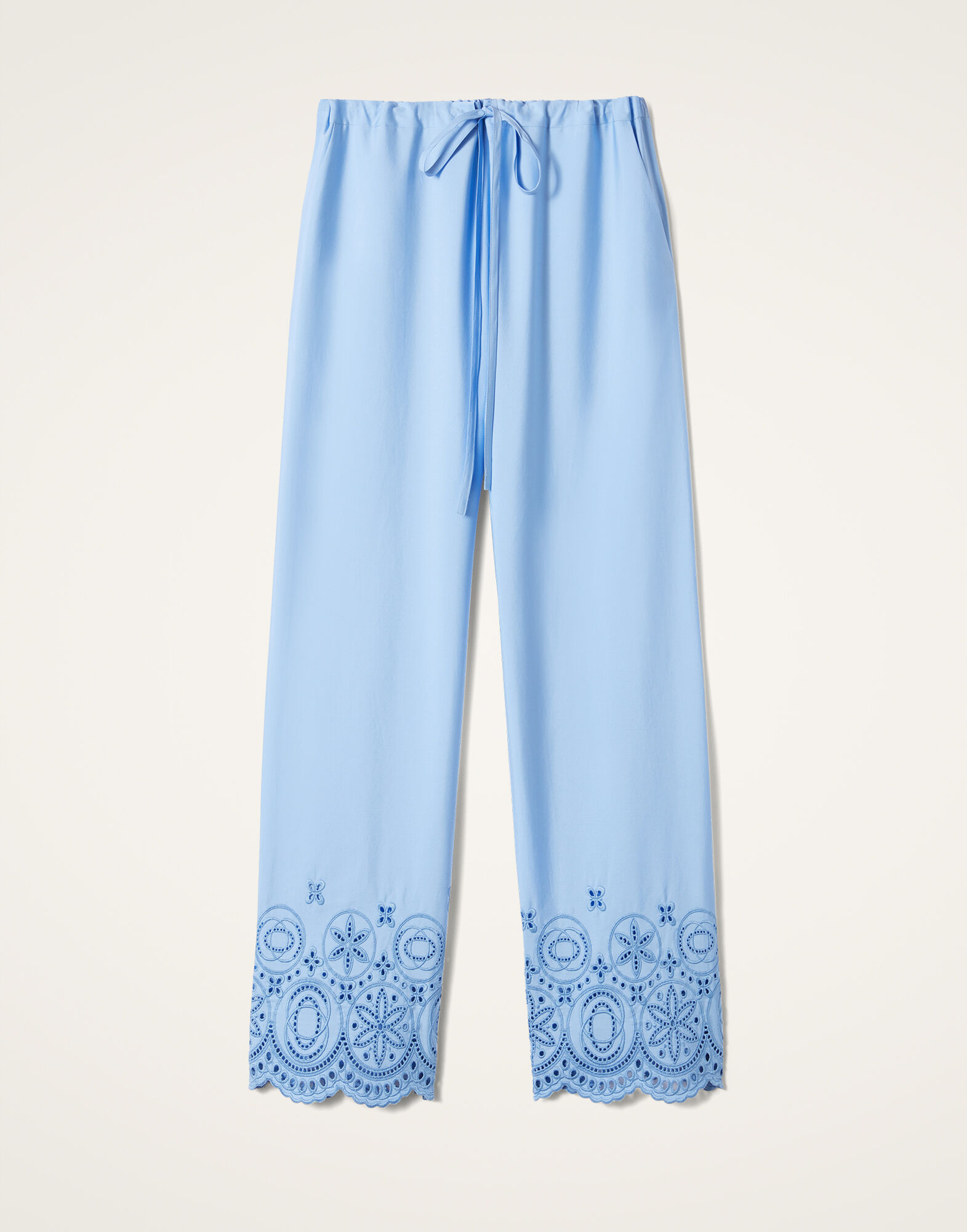 La DoubleJ Drawstring Pants Eclipse Light Blue TRO0162SAN005ECL03BU01