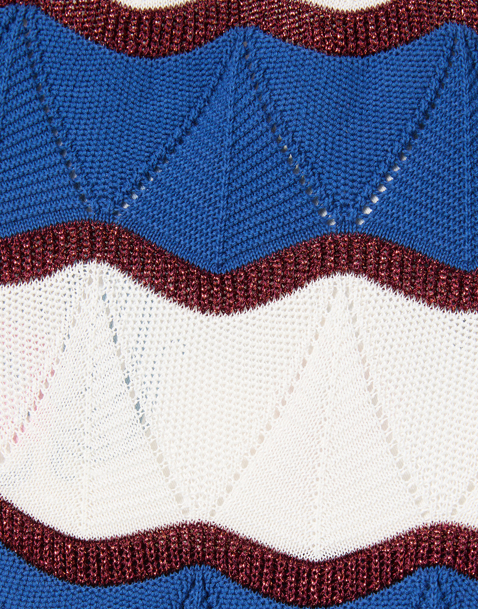 La DoubleJ Hang Ten Shorts Color Block Ivory & Blue TRO0189KNI195VA430BR05