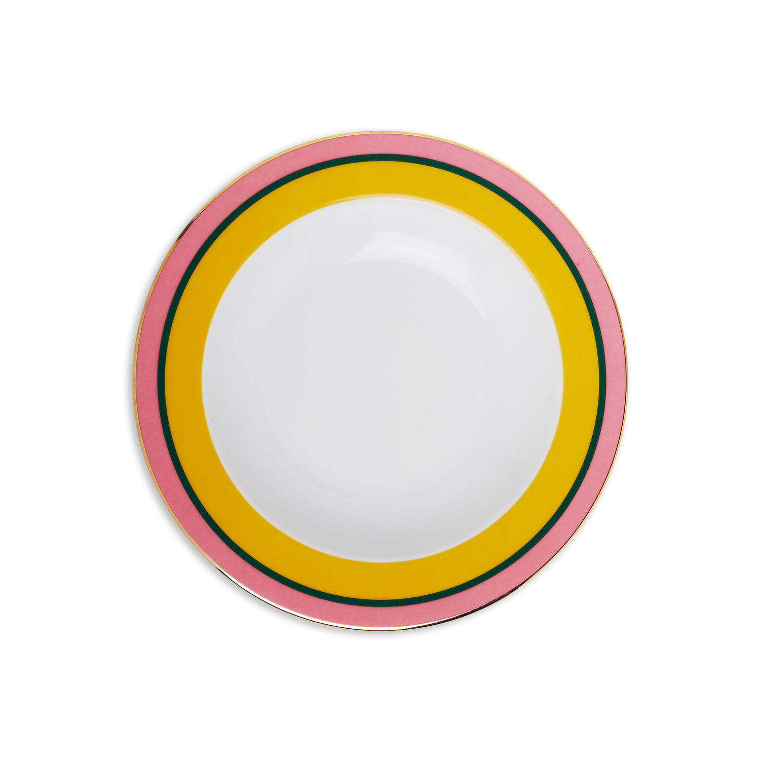 Shop La Doublej Soup Plates Set Of 2 In Rainbow Yellow