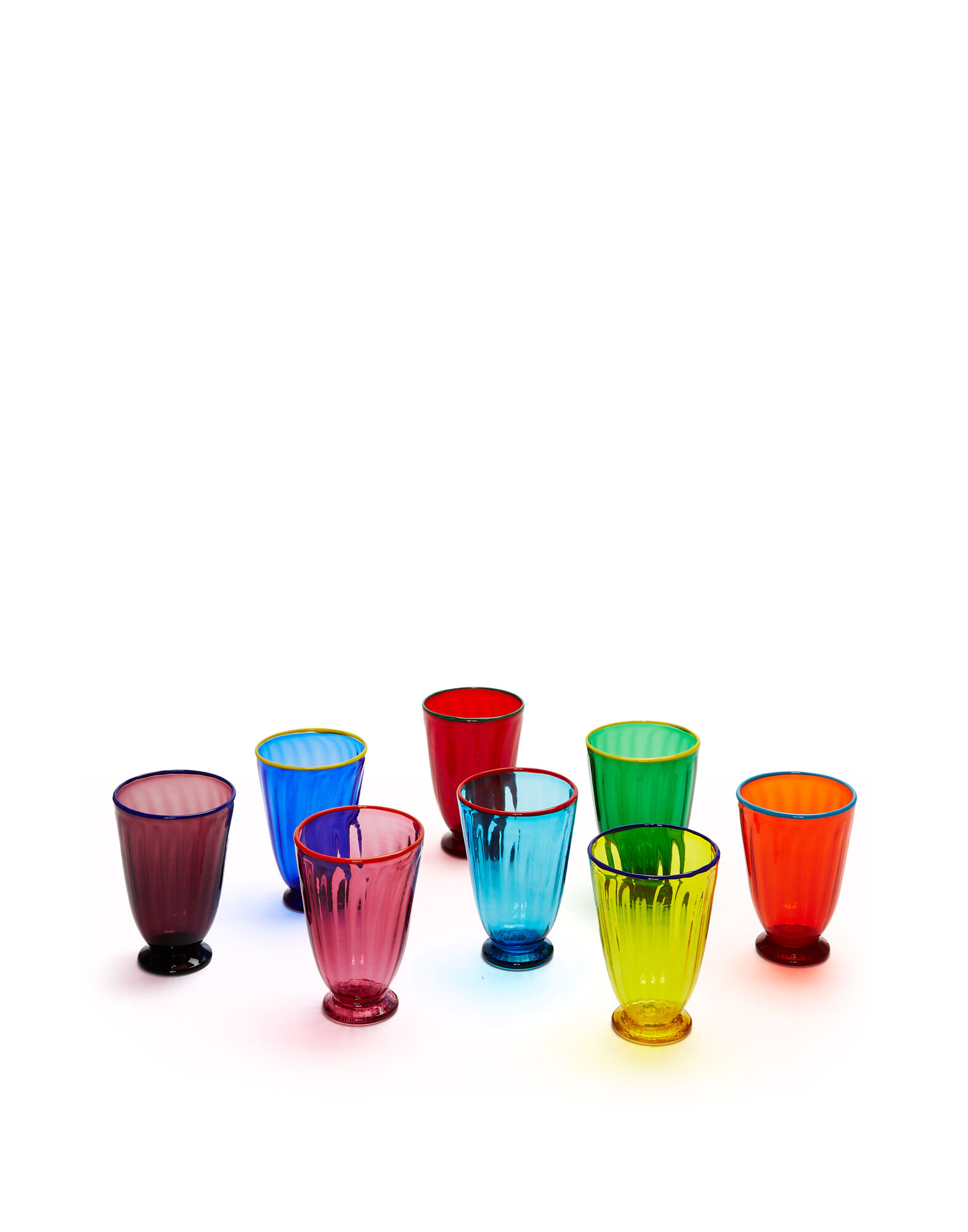 Olala Colored Drinking Glasses Set of 4 – LA JOLIE MUSE