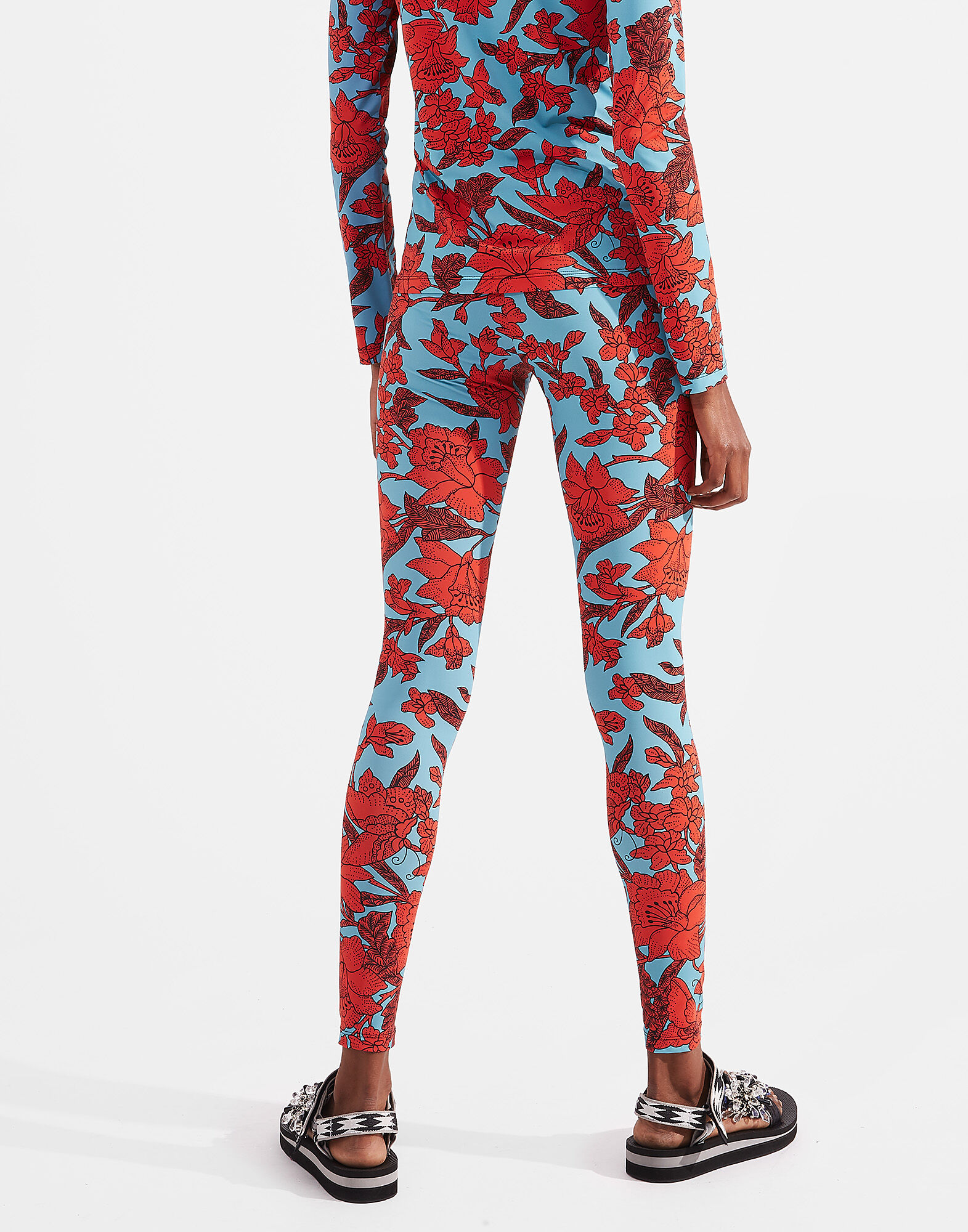 LaDoubleJ Leggings Lilium Turchese TRO0013JER005LIL0005