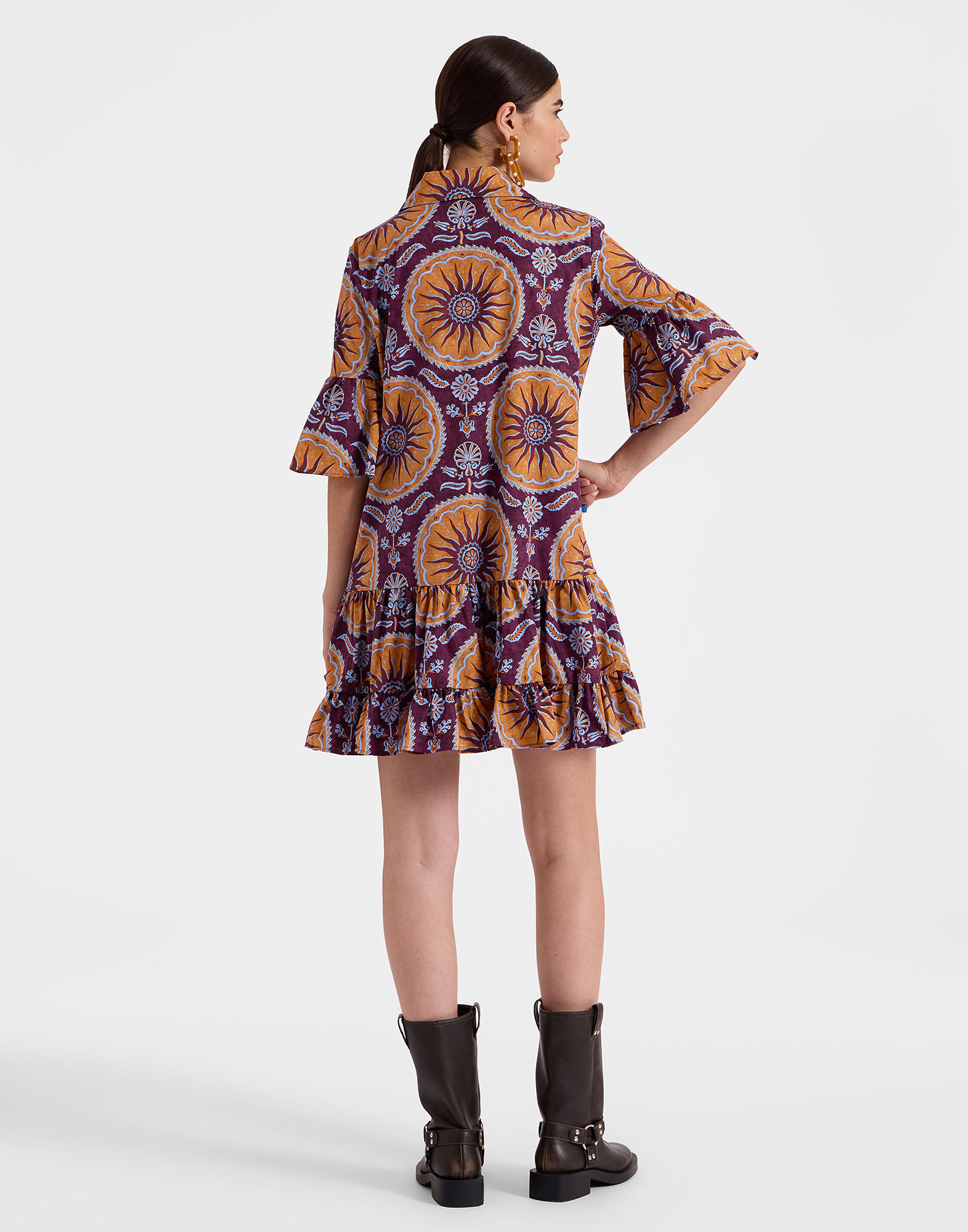 La DoubleJ Choux Dress Sovereign Purple DRE0193COT039SOV01PU01