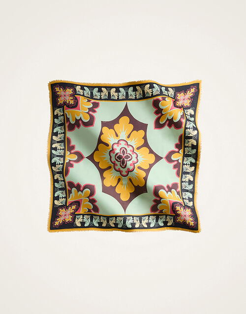 La DoubleJ Foulard 140 Palazzo Yellow SCA0060MOS001PAL05YE02