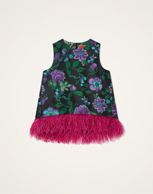 La DoubleJ La Scala Top Botanical Black TOP0013JCQ144BOT01BL01