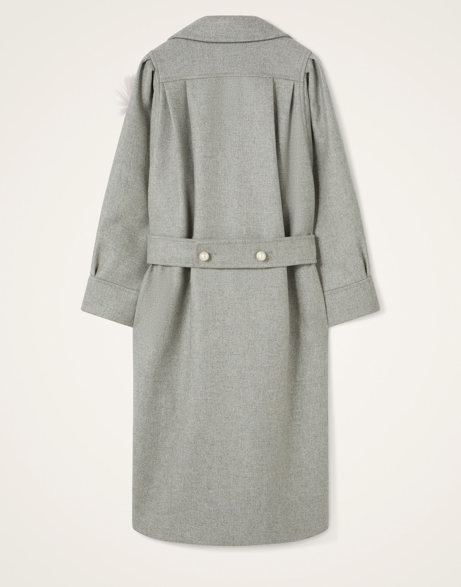 La DoubleJ Victoria Coat Solid Grey JAC0206WOL039SOLIDGY02