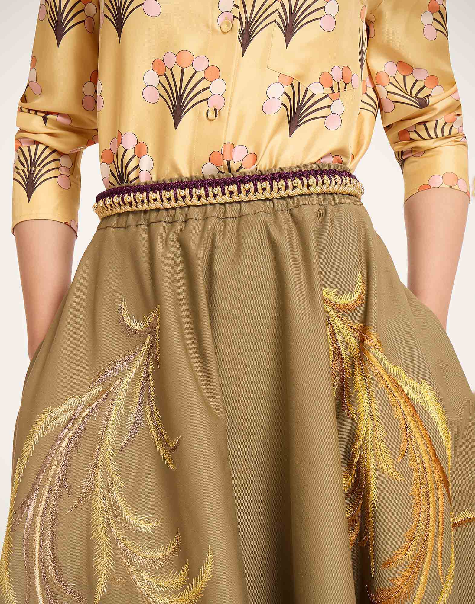 La DoubleJ Better Together Belt Bicolor Ivory & Purple BEL0011ROP001VA492PU01