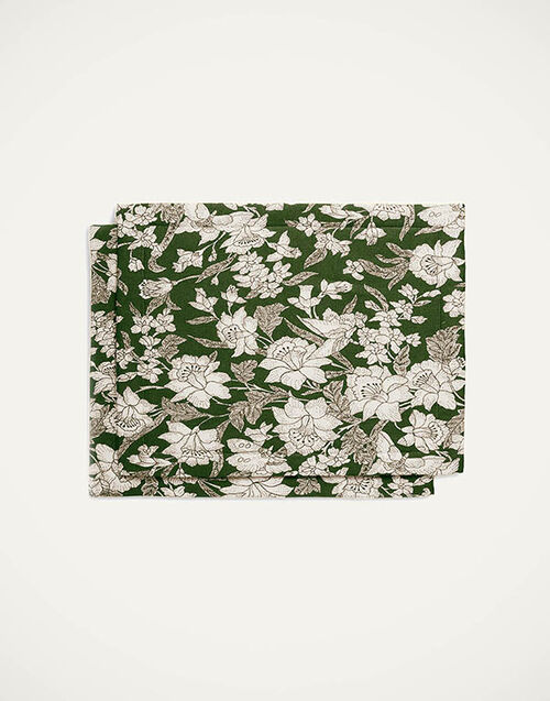 La DoubleJ Placemat Set Of 2 Lilium Avorio TBM0001LIN001LIL0008