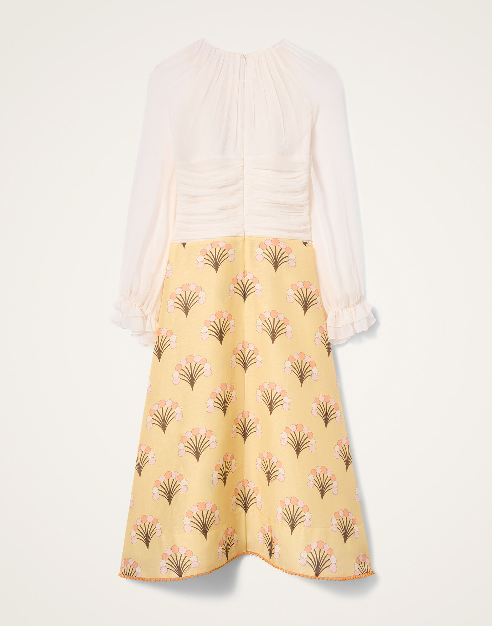 La DoubleJ En Pointe Dress Florette Yellow DRE1023LIN011FLO05YE02