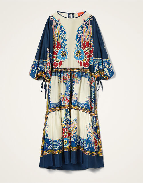 La DoubleJ Vesta Dress Lemuria Placée Blue DRE0302SIL009LEM02BU03