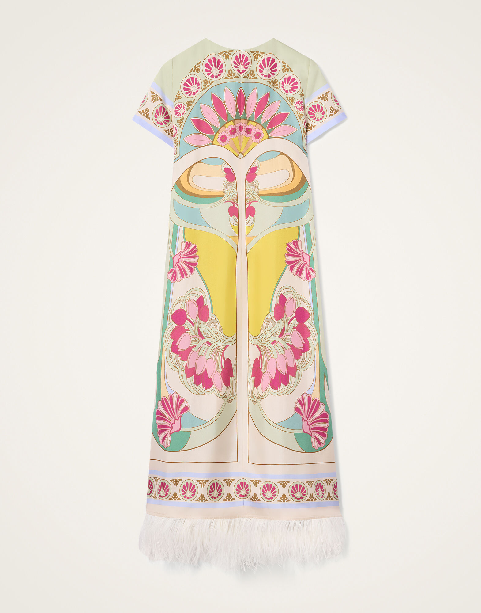 La DoubleJ Swing Dress Tulip Plac&eacute;e Green DRE0864SIL026TUL07GR02