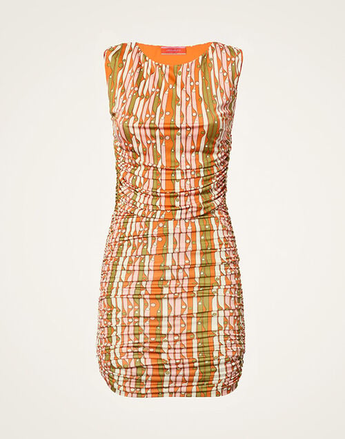 La DoubleJ Bandage Mini Dress Smarties Orange DRE1071JER082SMA02OR02