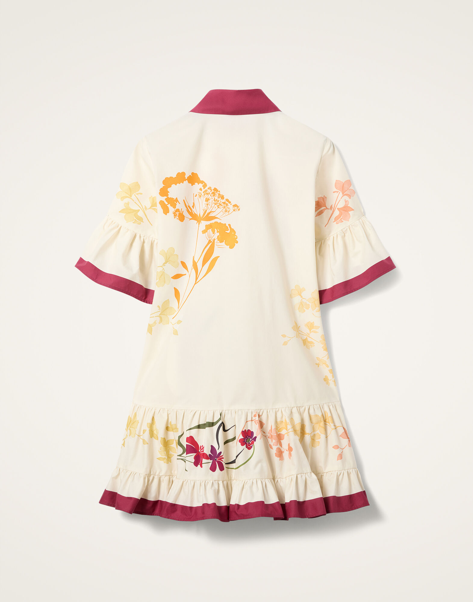 La DoubleJ Choux Dress Corsage Plac&eacute;e Ivory DRE0205COT015CRS01WH04