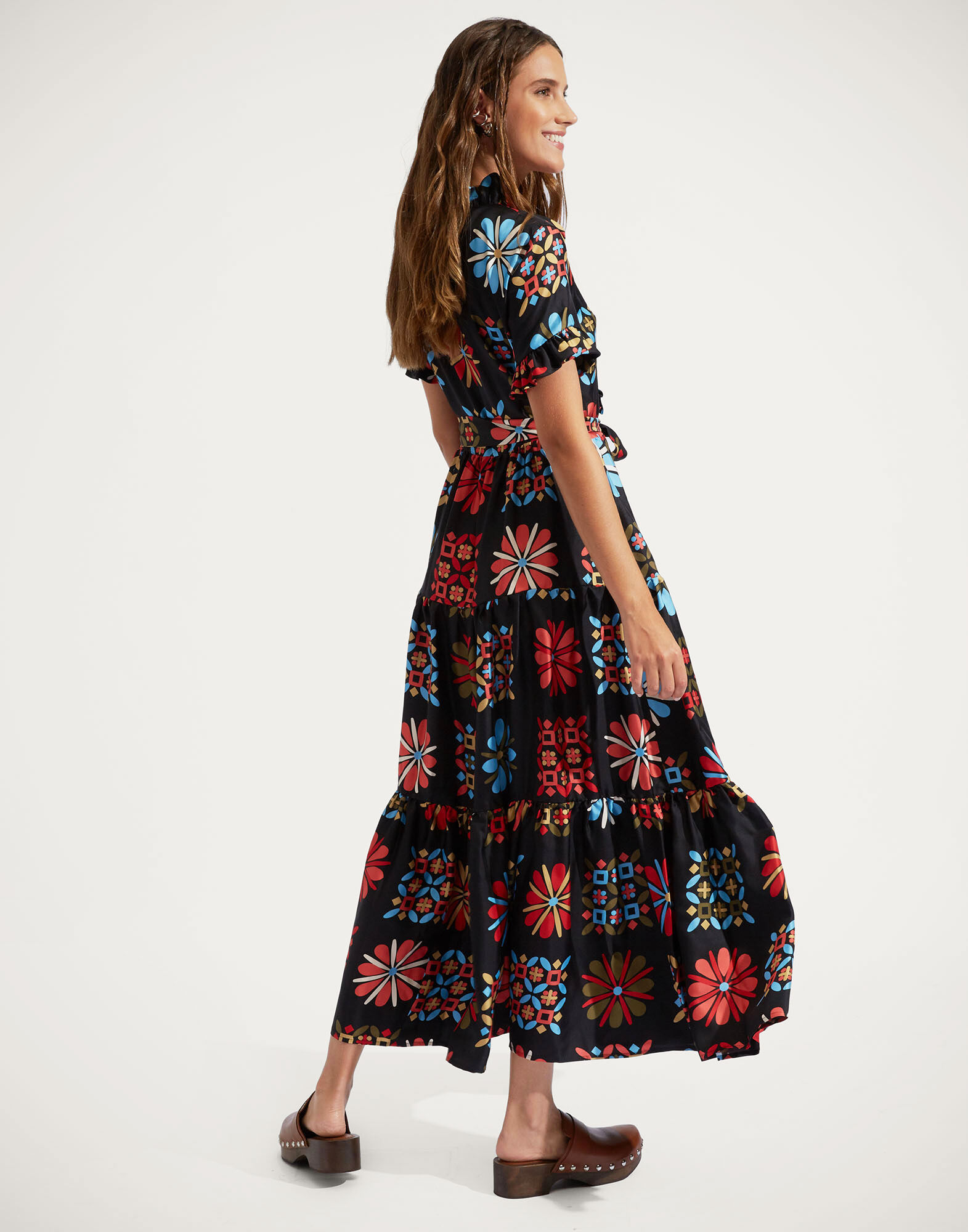 La DoubleJ Long And Sassy Dress Vetrata Grande DRE0017SIL001VET0003