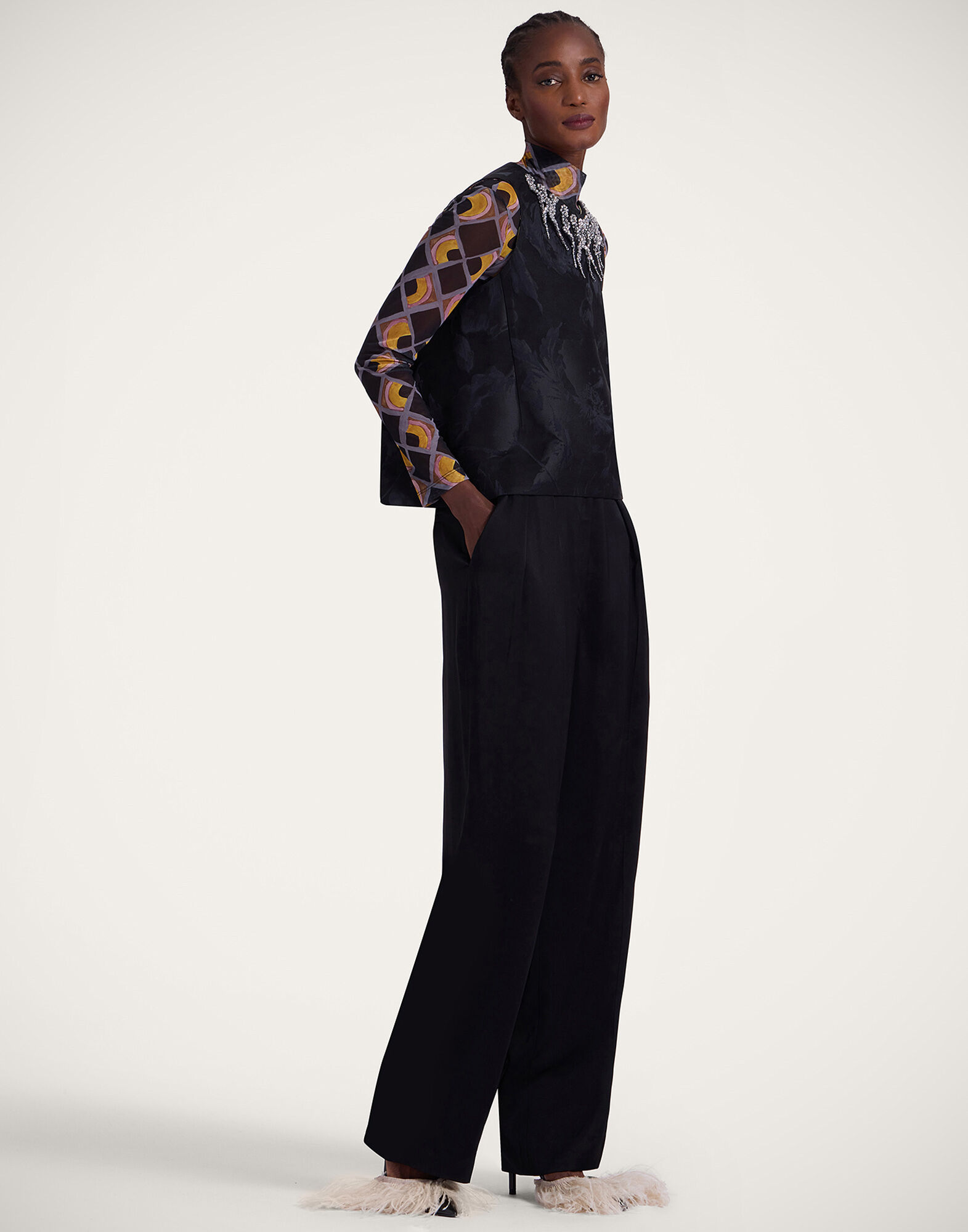 La DoubleJ La Scala Top Sylph Black TOP0144JCQ096SYL03BL01