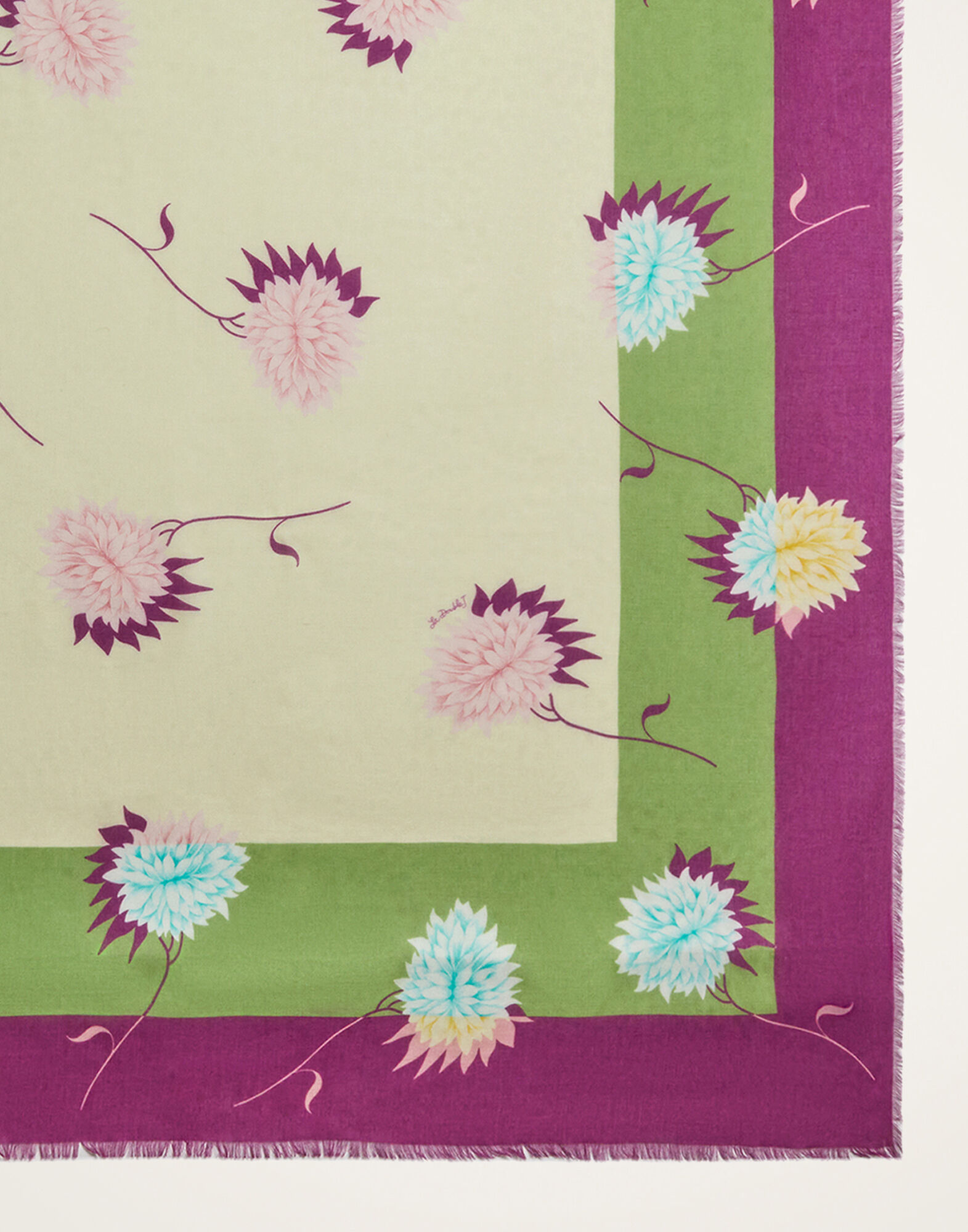 La DoubleJ Foulard 120 Derby Plac&eacute;e Multicolor SCA0049MOS001DER03MU01