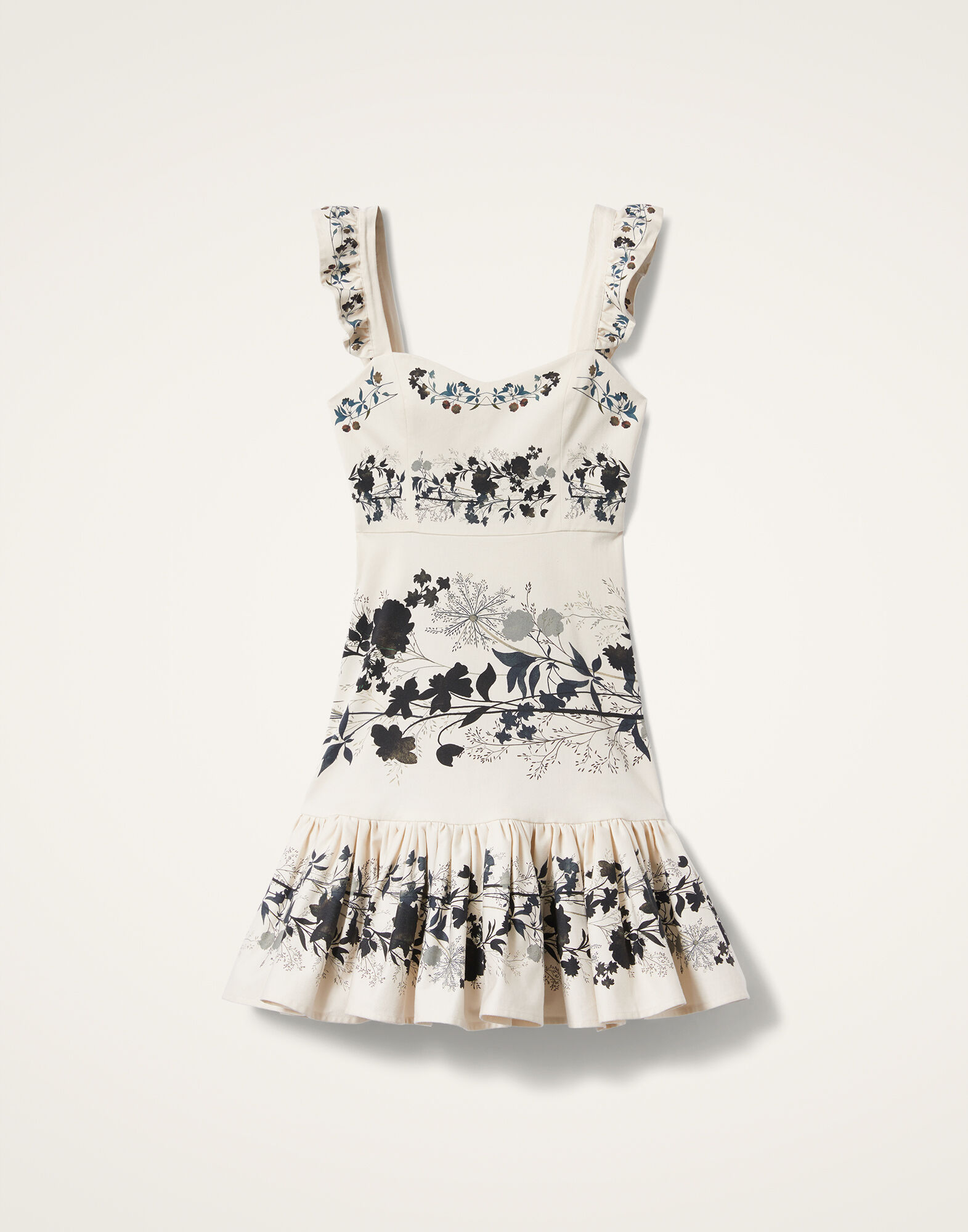 La DoubleJ Mini Gingerbread Dress Stilo Plac&eacute;e Ivory DRE0859COT037STI01WH04