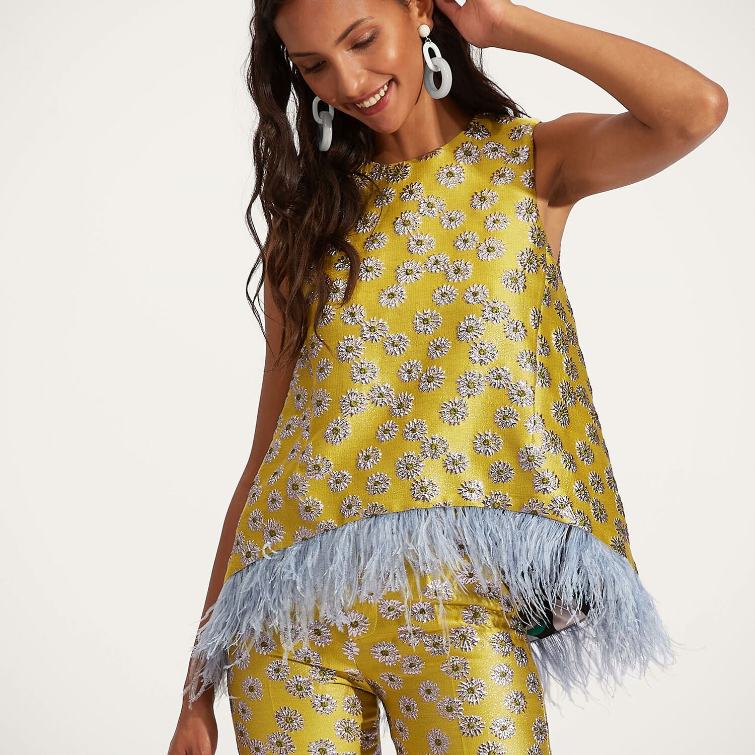 La Double J La Scala Top (With Feathers)