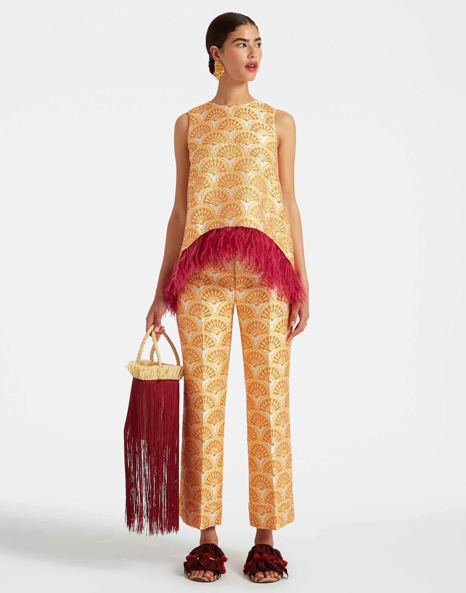 La DoubleJ Hendrix Pants Fans Gold TRO0014JCQ072FAN02YE05