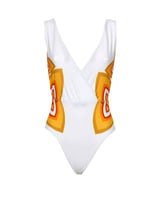 La DoubleJ Hazzard Swimsuit &#40;Placed&#41; Lakshmi Placed Giallo SWI0040LYC003LAK03YE02