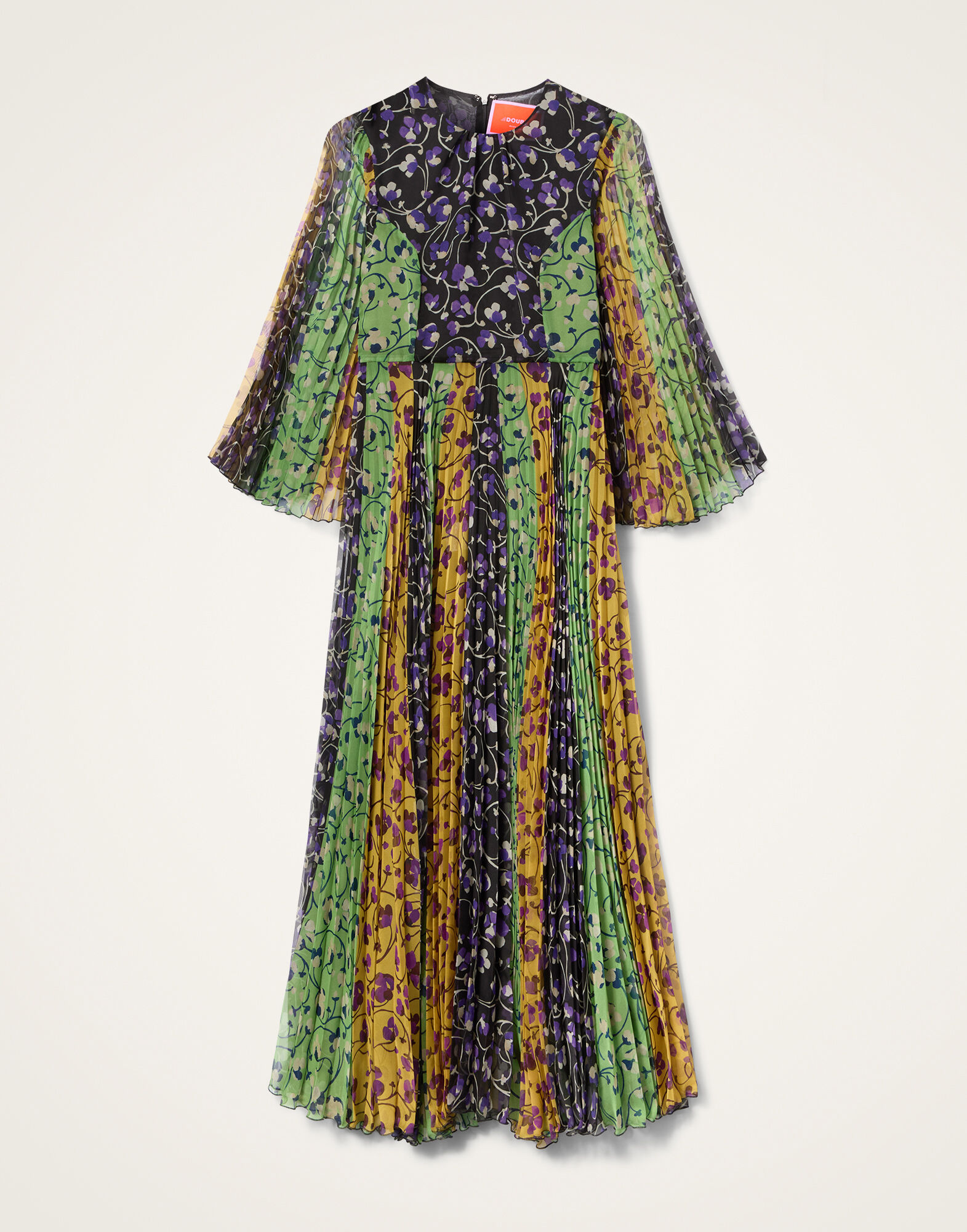 La DoubleJ The Angel Dress Honeysuckle Tricolor Plac&eacute;e Yellow DRE0805CHF004HNY04YE02