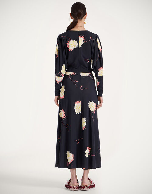 chinese dress ladies x BELLA HADID Bishop Eyelet Maxi Dress