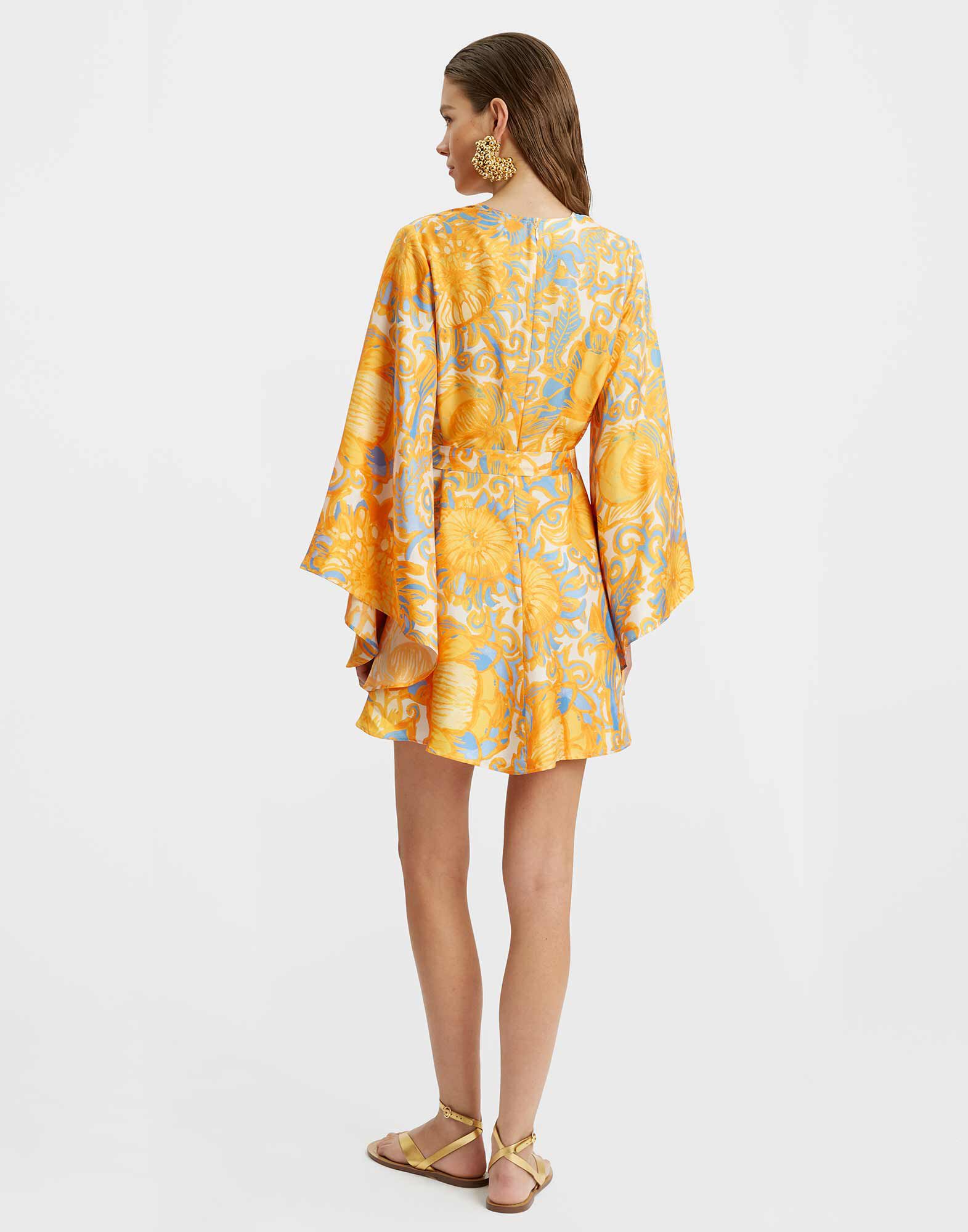 La DoubleJ Mini Magnifico Dress Anemone Orange DRE0561SIL001ANE01OR02